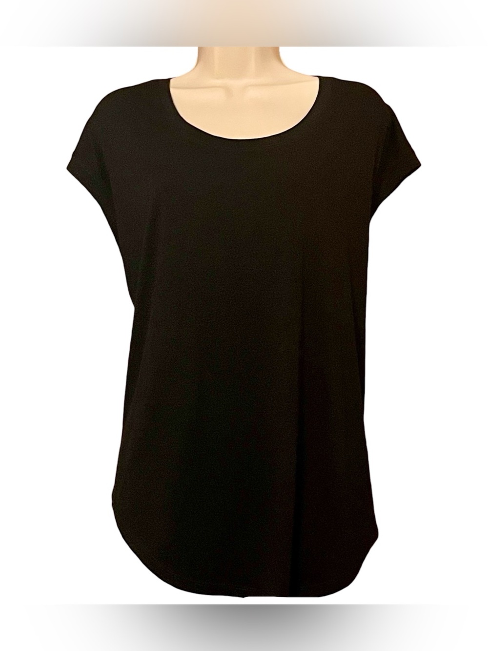 Woolx Gabi Tunic Top T-Shirt Merino Wool Women's L Short Sleeve Black Outdoor - Picture 4 of 9